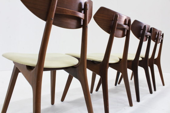Image 1 of Set van 4 Vintage Mid Century eetkamer stoelen 1960s