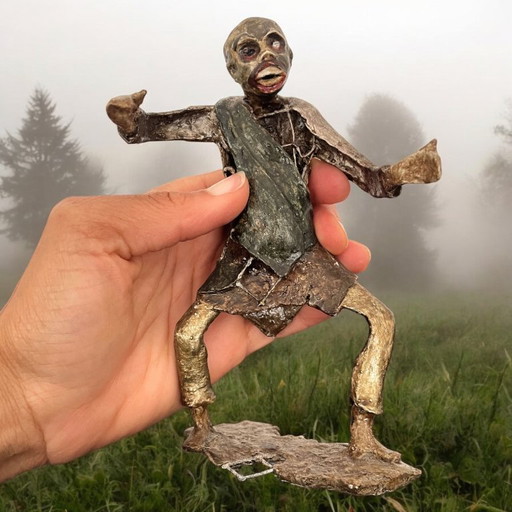 1987 Zombie Figurine Sculpture from Jan Van Munster Gallery The Hague
