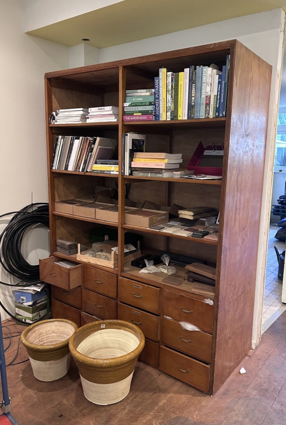 Mobile da merceria vintage – Armadi a muro, Legno, Ottone (photo 5 of 6)