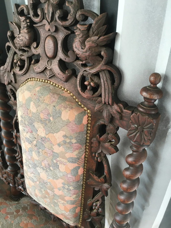 Louis XIII oak sofa – 3-5 seaters (photo 7 of 11)