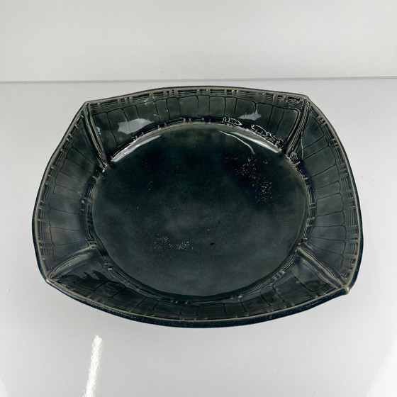 Dark Blue/Green Enamelled Ceramic Bowl by Pierre Baey, 1960, Decorative Objects (photo 10 of 10)
