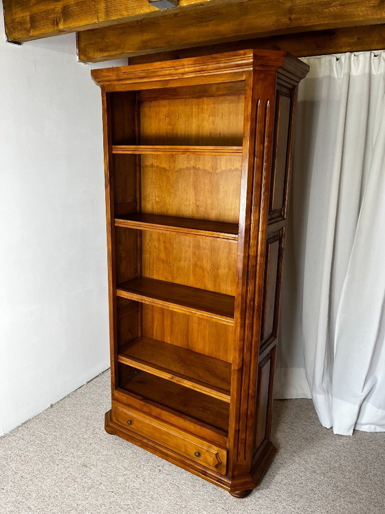 Librerie aperta in ciliegio, stile classico francese, influenza Luigi Filippo, 1950 – Legno (photo 3 of 14)
