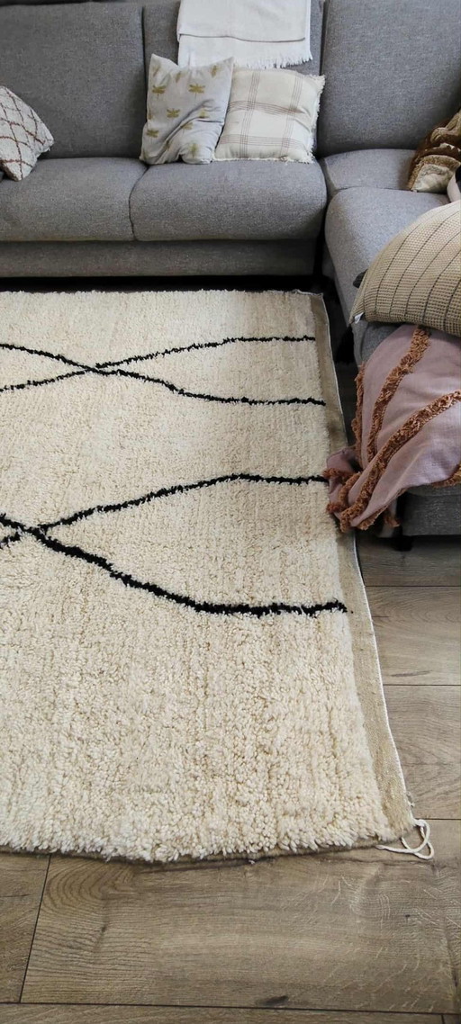 Berber Teppich 310 x 220 Boho Schurwolle Teppich Marokkanisch