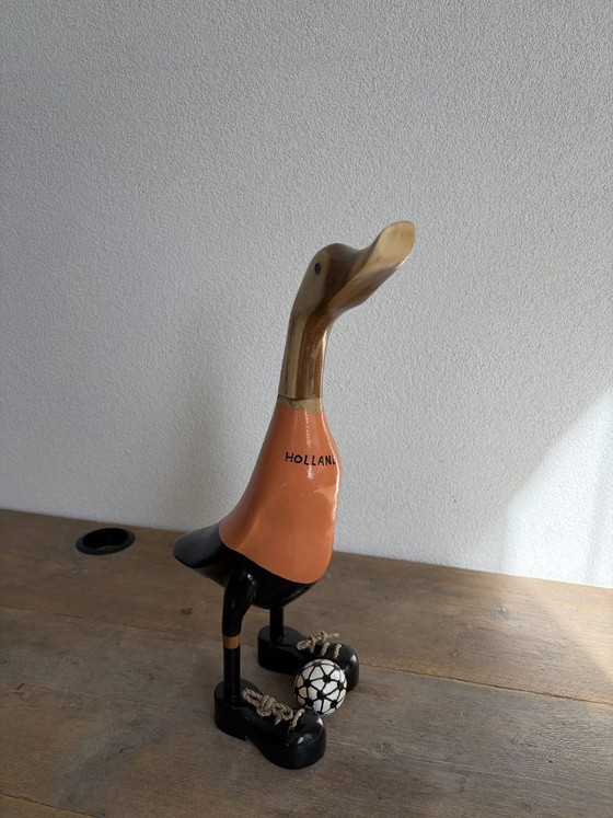 Anatra da calcio in legno fatta a mano – Olanda – 43 cm – Oggetti decorativi (photo 6 of 7)