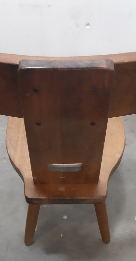 Image 1 of Set of 4 Brutalist dining chairs