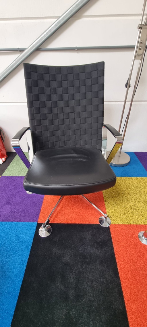 2 poltrone Black Dauphin (con tavolino in vetro opzionale)