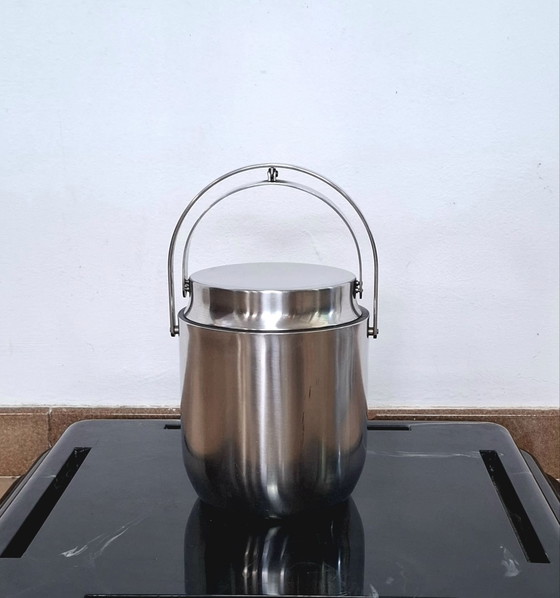 Ice bucket, Carlo Mazzeri and Anselmo Vitale in 1971 for Alfra Alessi, Glass & Decanter, Metal, Plastic (photo 9 of 9)