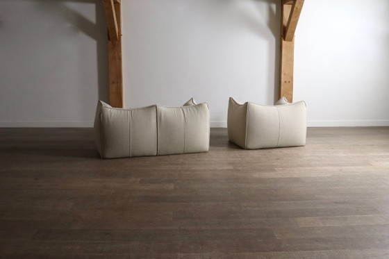 Image 1 of De Le Bambole bank en fauteuil van Mario Bellini voor B&B Italia, jaren 70.