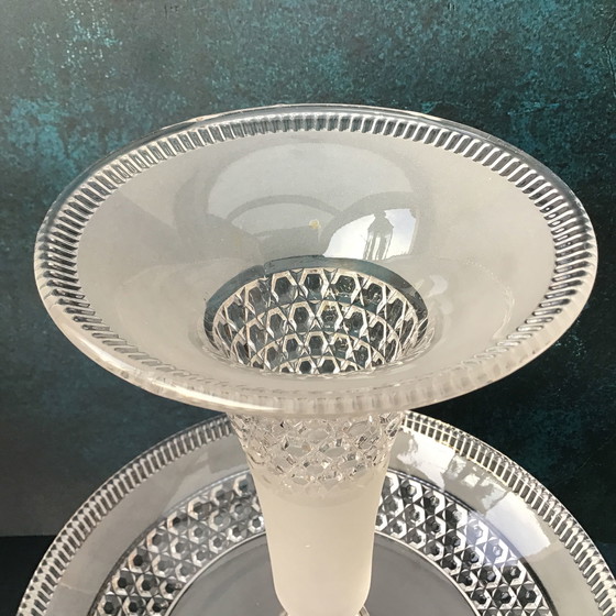 Image 1 of Baccarat Kristal Epergne - Etagère 19e-eeuws tafelstuk