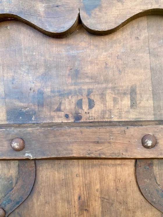 Image 1 of Large blacksmith's bellows made of genuine wood and leather