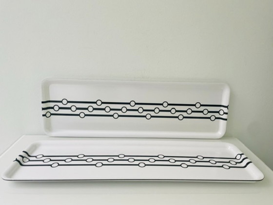 Image 1 of Vassoio in melamina IKEA vintage con grafica