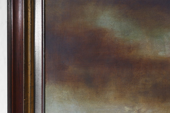 Image 1 of Large Signed Painting of a Hay Landscape from the Belgian Painter Frank Bogaert, ca. 1970