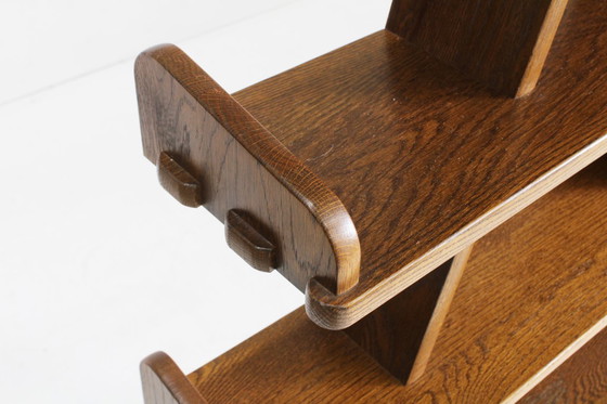 Image 1 of Vintage brutalist piramide boeken kast room divider