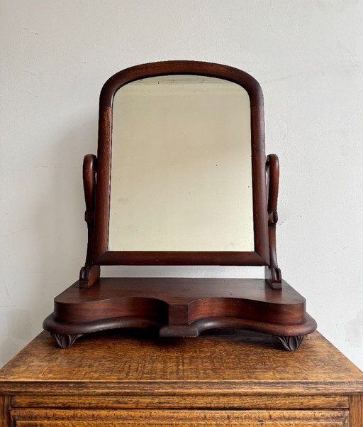 Victorian Mahogany Vanity Mirror
