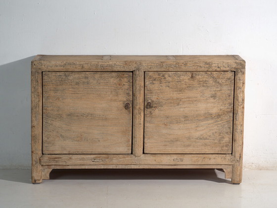 Antique sideboard in elm with two doors – China, circa 1950 – Sideboard cabinet (photo 34 of 40)