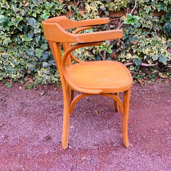 Baumann Nr. 21 Bürosessel, Holz, Braun, Vintage (Foto 5 von 15)