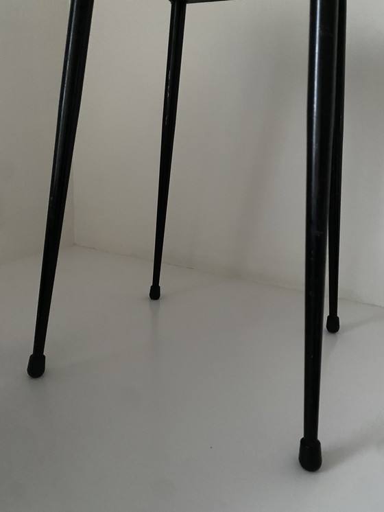 Image 1 of Vintage, mid-century Formica stool, side table, coffee table