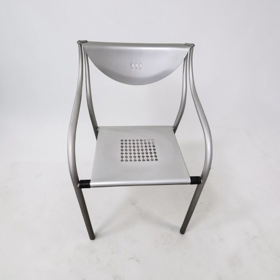 Poltrona di design in alluminio, Paolo Parigi modello 999, anni '90 – Sedie da pranzo, Metal (photo 2 of 11)
