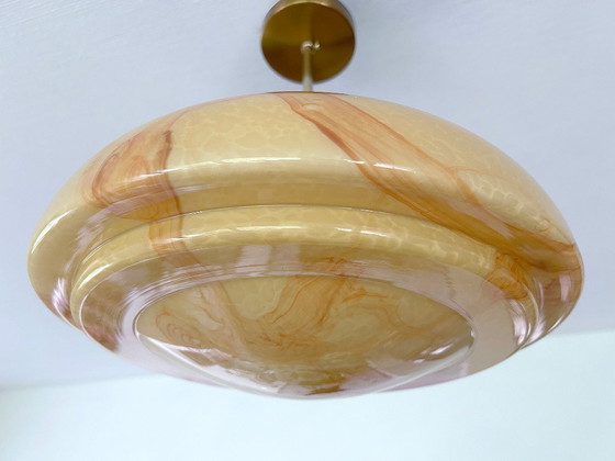 Image 1 of Lampe pendante en verre Art Déco