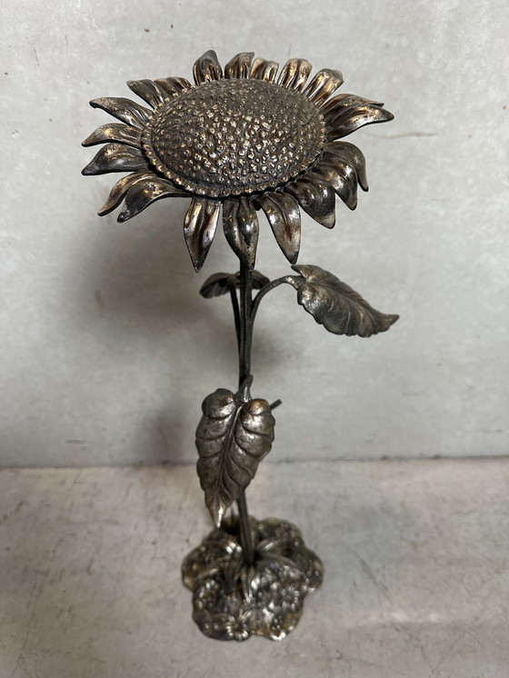 Image 1 of Vintage ‘zonnebloem’ asbak - S. Agudo