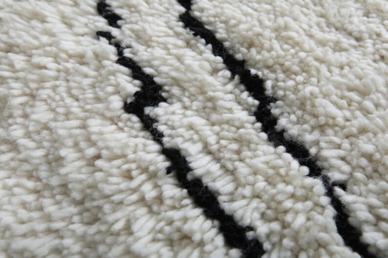 Image 1 of Handmade Moroccan Round rug - 200cm - beni ourain - custom round rug - wool circle rug - custom round carpet
