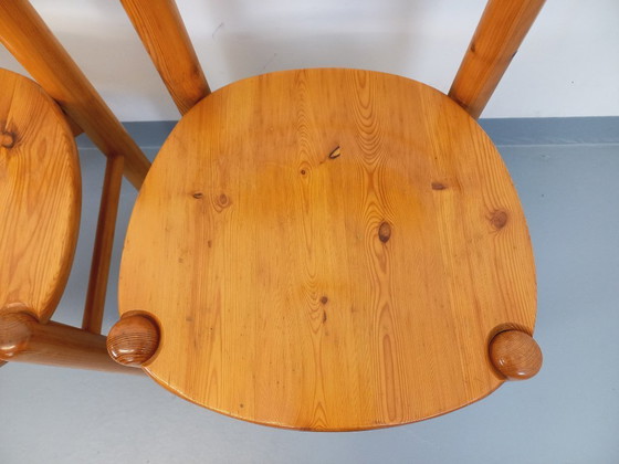 Image 1 of Set di 2 sedie vintage scandinave in pino Rainer Daumiller degli anni '60/'70