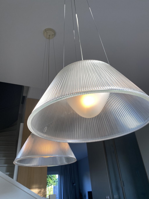 Lámpara Flos, suspensión lunar Romeo 2