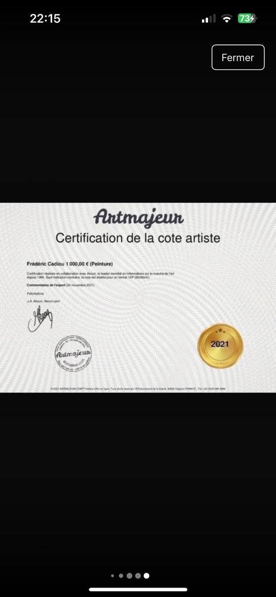 Image 1 of Inkt op 250g getint papier. Formaat 30x21cm.