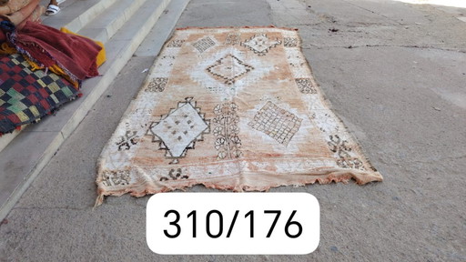 Handgeknoopt Berber kleed wol 310x176cm