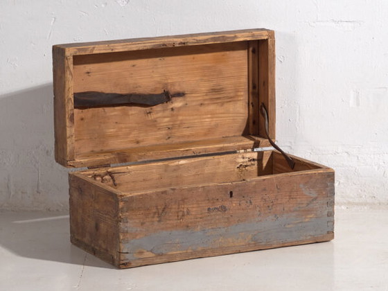 Piccola cassa antica con patina grigia (c.1920) #1 – Armadi contenitori, Rustic (photo 24 of 40)