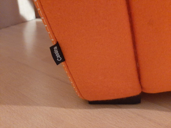 Image 1 of Cassina Utrecht 637 Nuovo mai usato in panno di lana Ruggine arancione (Serie 13L) Punto cavallo