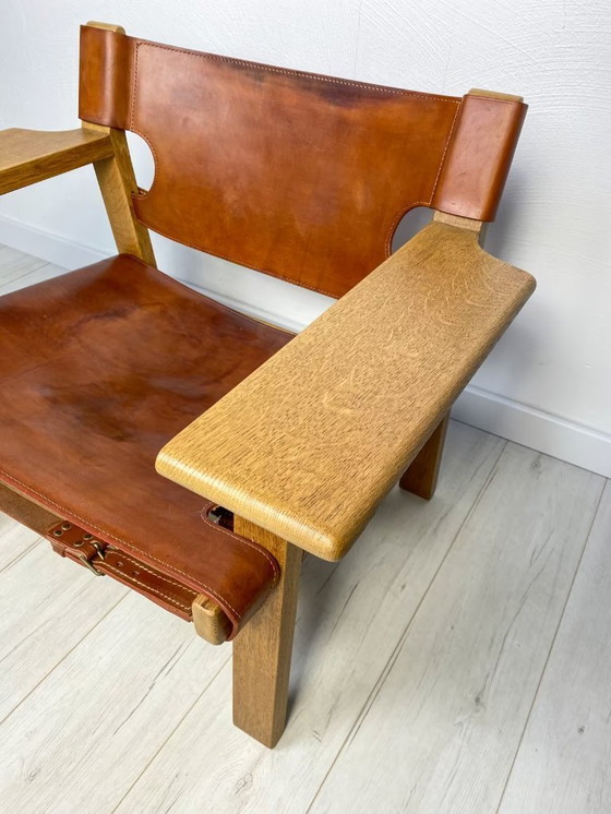 Image 1 of Chaise espagnole en chêne par Børge Mogensen pour Fredericia 50s