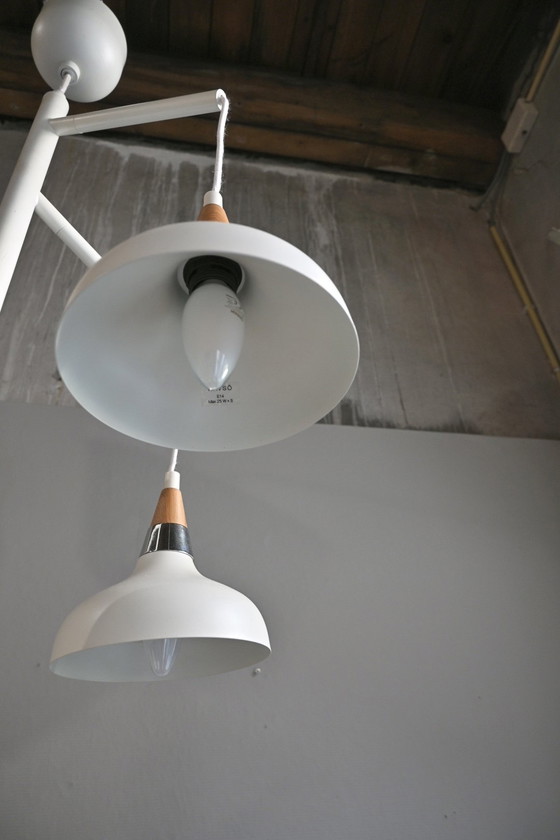 Image 1 of Scandinavisch Design Hanglamp met 5 Kapjes door Havsö Zweden