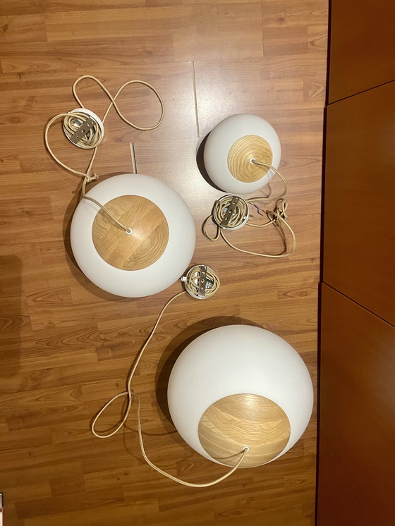 Image 1 of 3 lampade a sospensione BOLIA Acorn da 21, 32 e 41 cm - Nuove!