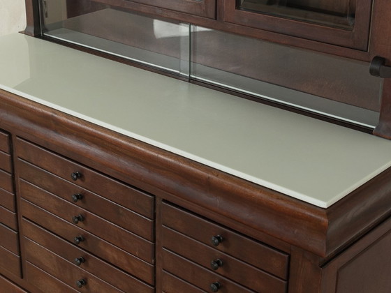 Zahnarztschrank aus den 1920er Jahren – Schränke, Glass, Wood (photo 13 of 14)