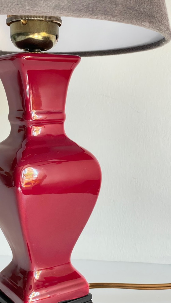 Lampada da tavolo VINTAGE chic in ceramica e velluto – Lampade da tavolo (photo 3 of 25)