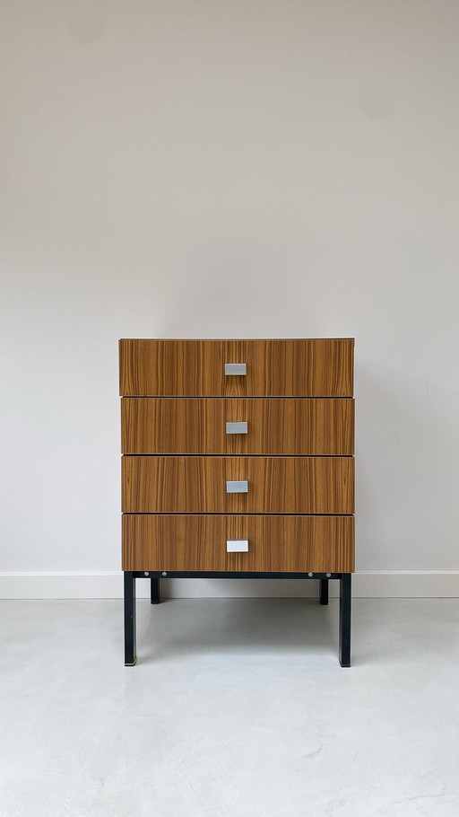 Vintage wooden chest of drawers by Pierre Gauriche (Meurop)