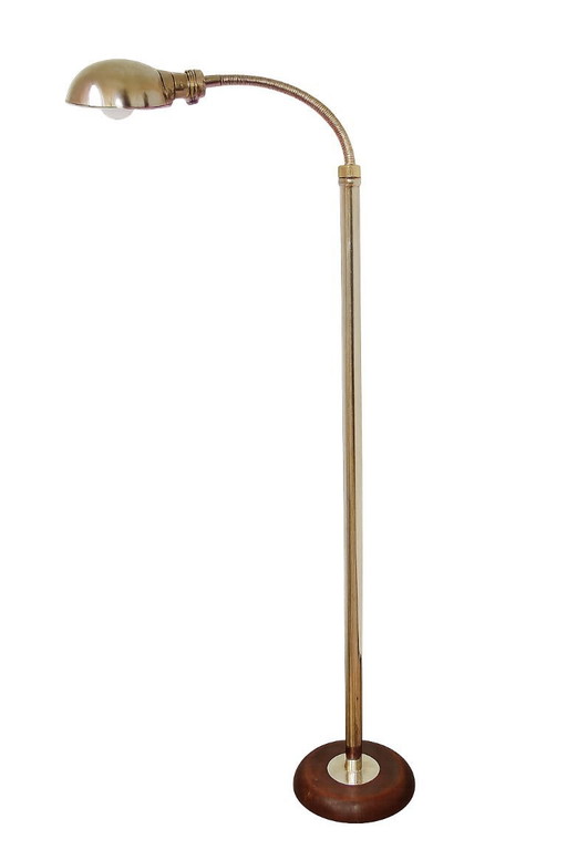 A stylish floor lamp from the Art Deco period, made in the 1930s