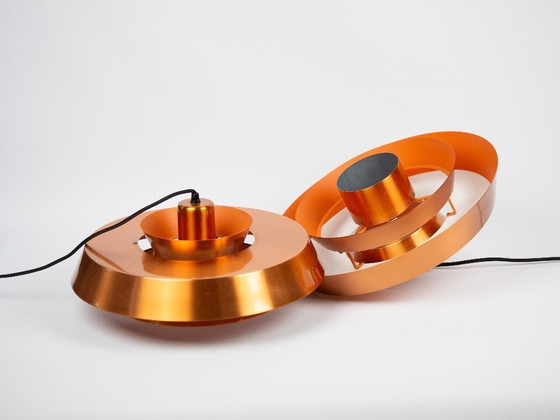 Image 1 of Coppia di 2 lampade vintage danesi Nova di Jo Hammerborg, Fog og Morup, 1963