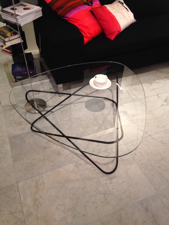 Image 1 of Mesa de centro Butterfly, triángulo con tapa de cristal