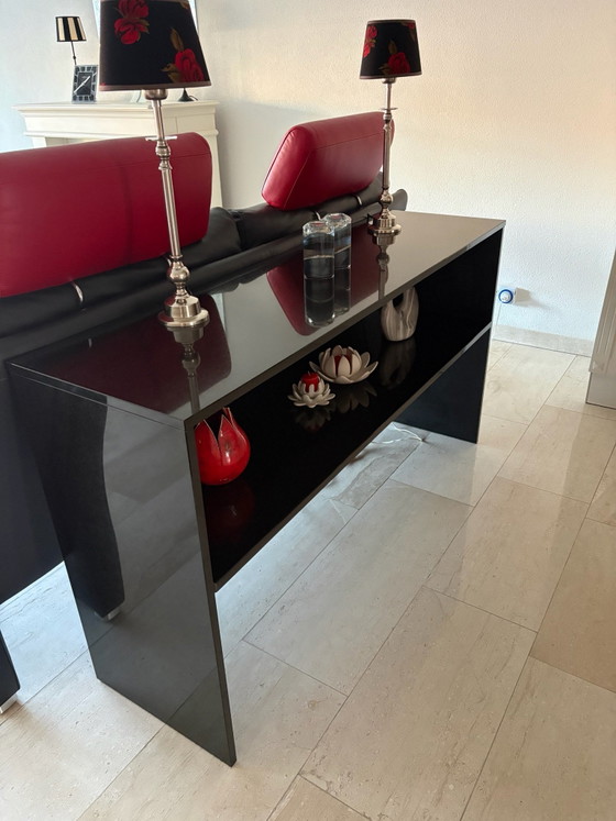 Sitetabel, Bijzettafels, Travertine, Zwart (foto 4 van 5)