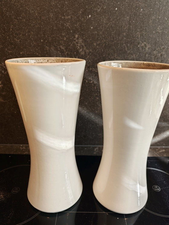 Vintage Diabolo Vase Stein Keramik 60s – stein keramiek, Ceramic (photo 2 of 6)