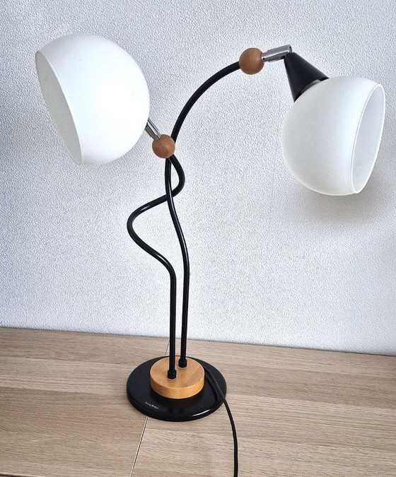 Image 1 of Mid-Century Modern “Bony Design” Desk Lamp with 2 Lights