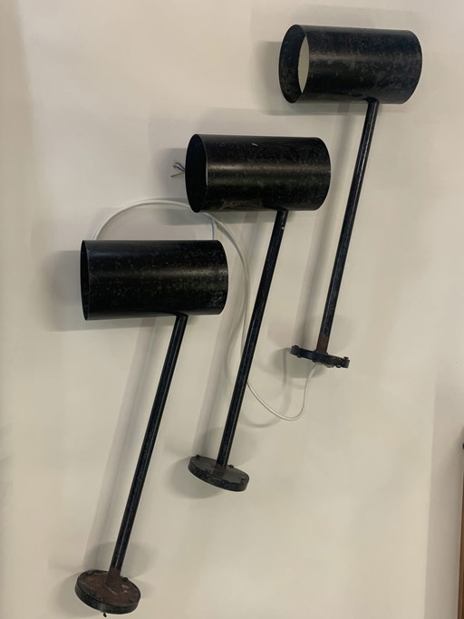 3 Lampes de vitrine Cheminée modèle, Louis Poulsen pour Magasin Danemark