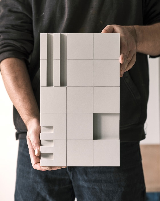 Image 1 of Brutalistisch wandobject