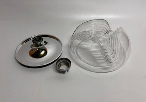 Image 1 of Space age Peill and Putzler wall lamp ceiling light 'Wave'