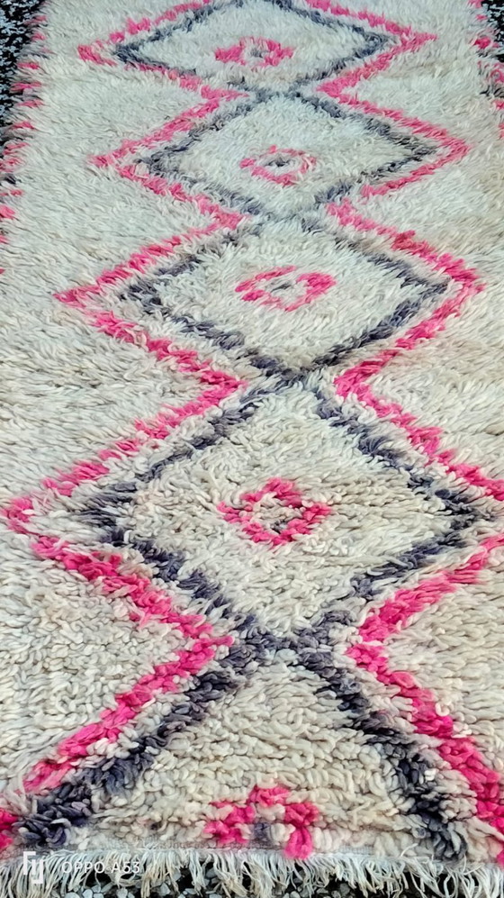 Image 1 of Handgeknoopt Berber kleed wol 189x80cm