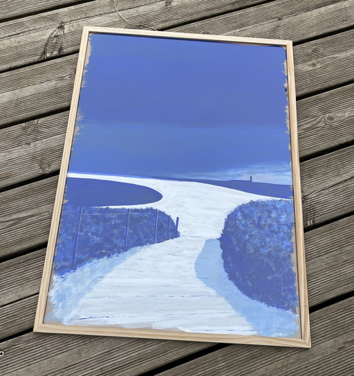 Gouache on 400g kraft paper. 70x50cm