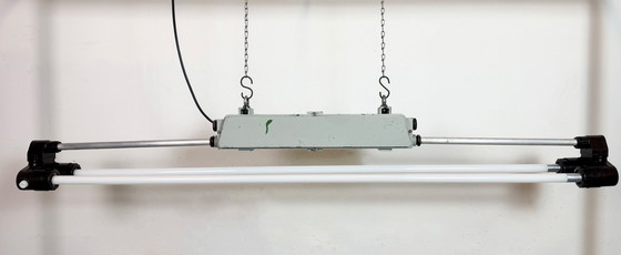 Image 1 of Lampada tubolare grigia industriale di Elektrosvit, anni '70