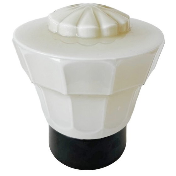 Image 1 of Lampada da soffitto Thabur Art Déco beige 1930's ceiling light